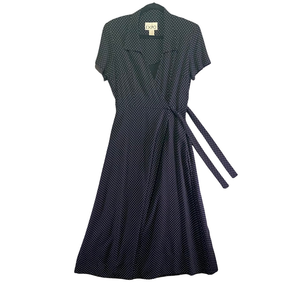 Expo Maxi Dress Polka Dots Black Size | 12